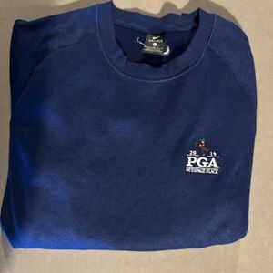 Men's Nike Navy 2019 PGA Championship Performance Raglan Pullover Sweater Large